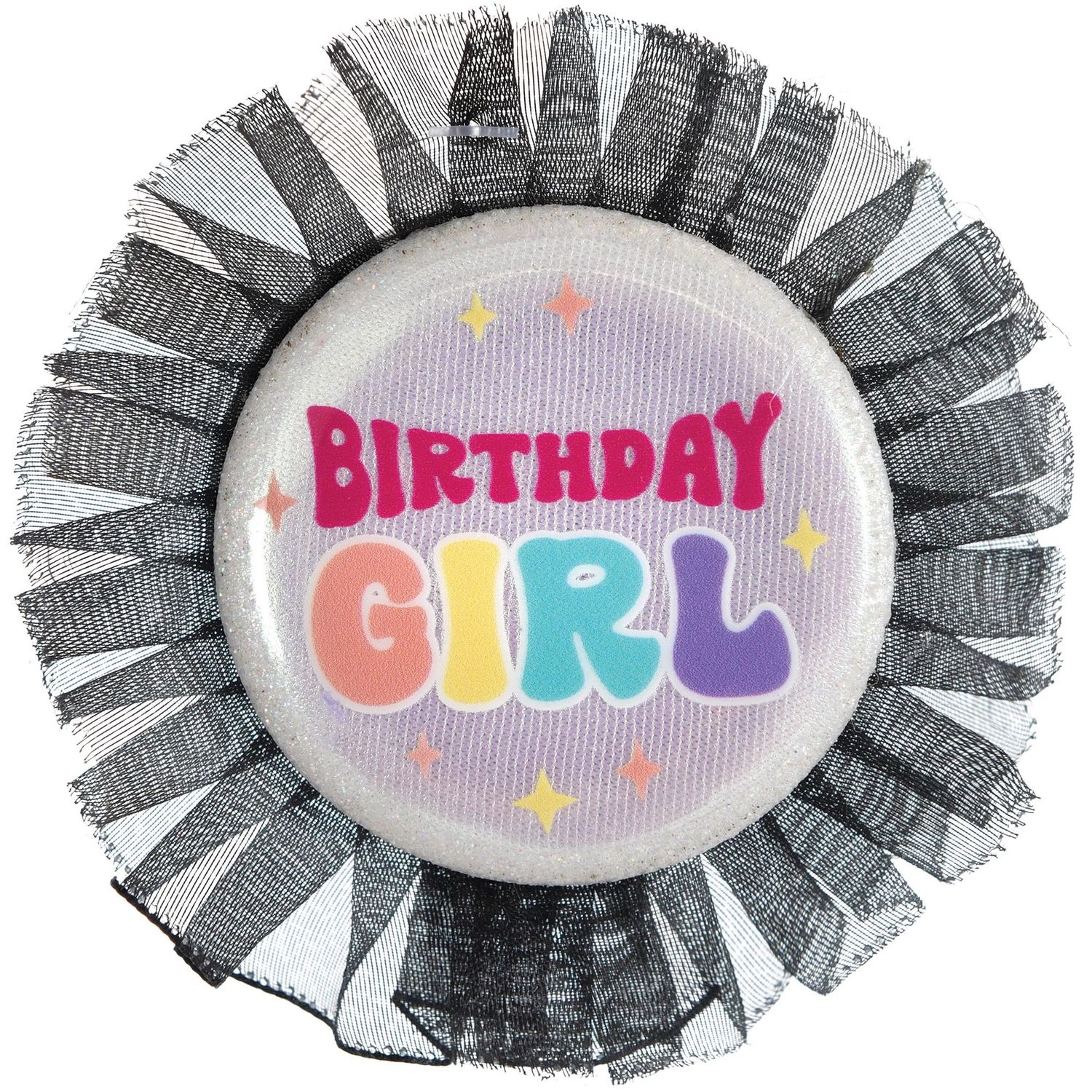 Birthday Girl Button Ribbon – 3.7"