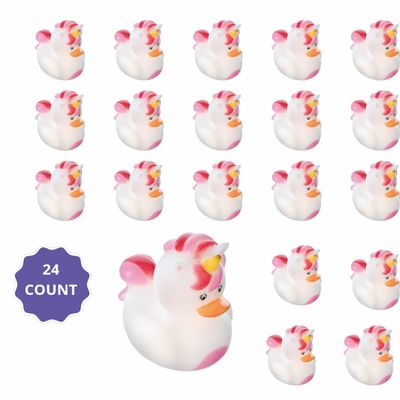 Unicorn Rubber Ducks – 24ct (2" x 2 3/4")
