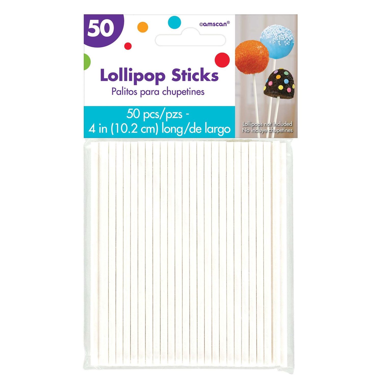 4" Lollipop Sticks – 50ct