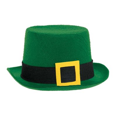 St. Patrick's Day Top Hat 9 1/2in x 5in Fabric Hat