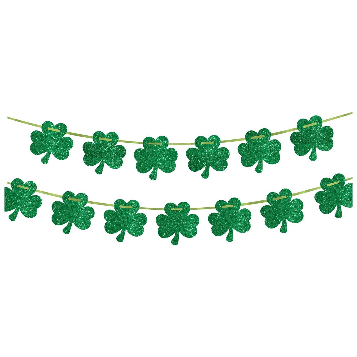 Glitter Shamrock Banner, 12ft