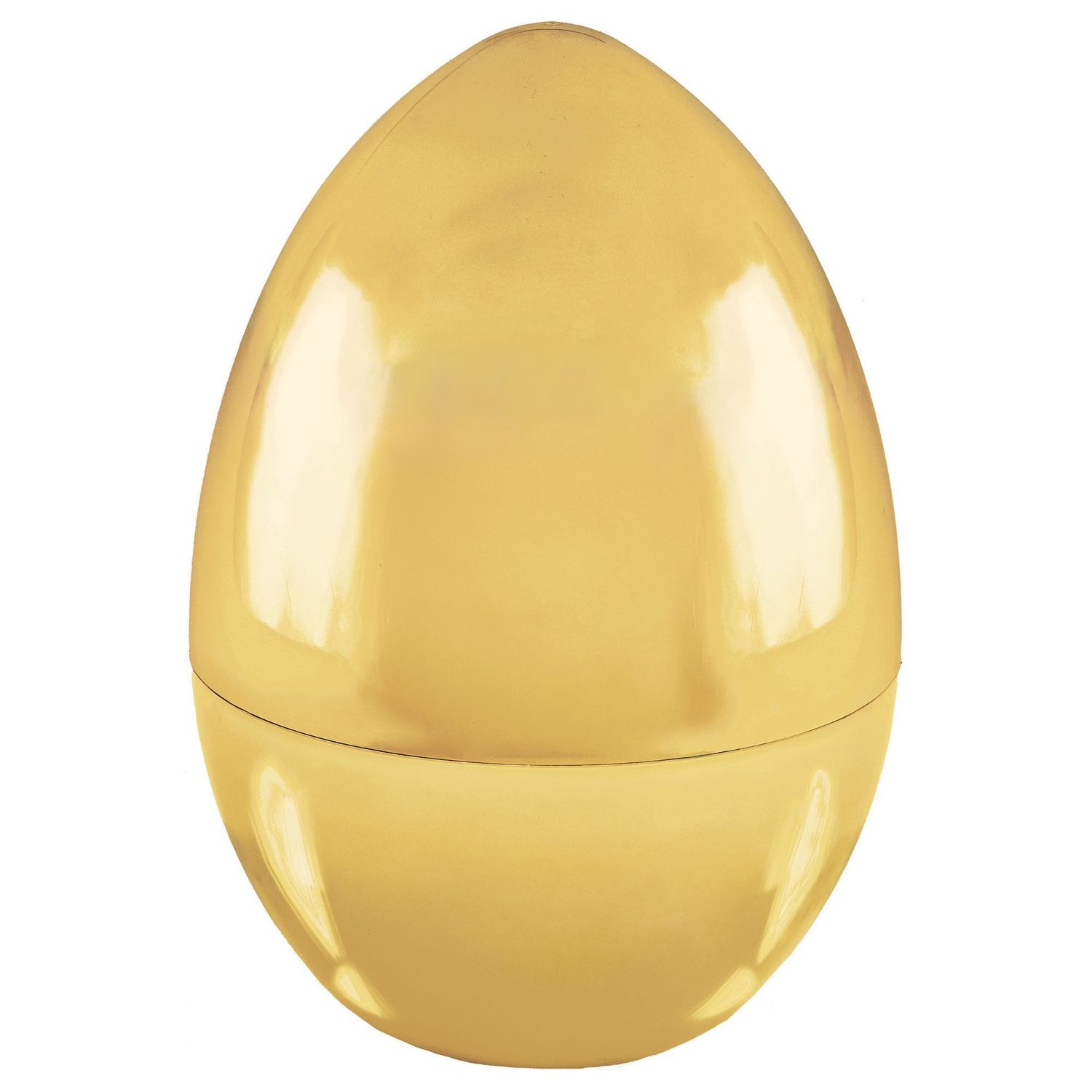 Large Gold Easter Egg 6 3/4in x 10in Plastic Egg