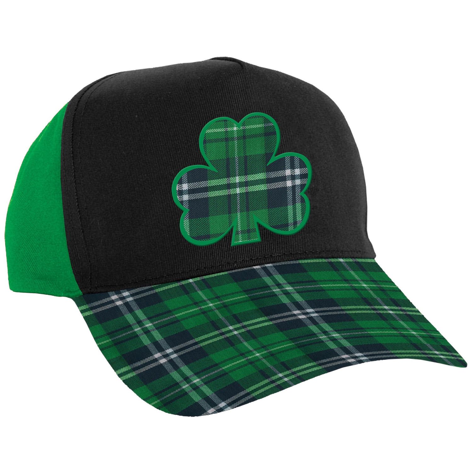 Shamrock Baseball Hat 7 1/2in x 5in Fabric Hat