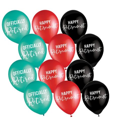 Officially Retired Latex Balloons – 12", 15ct