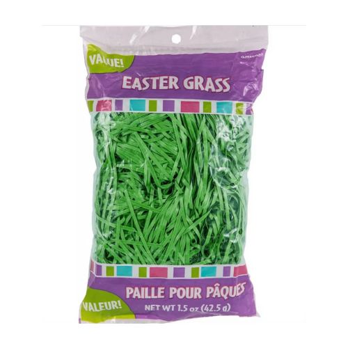 Forest Green Plastic Easter Grass 1.5oz