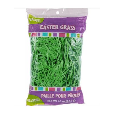 Forest Green Plastic Easter Grass 1.5oz