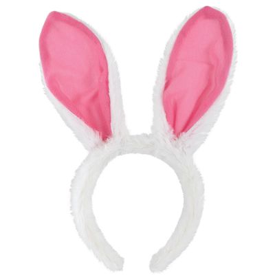 Bright Pink Bunny Ears Headband