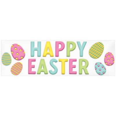 Happy Easter Gel Cling Decals, 17pc