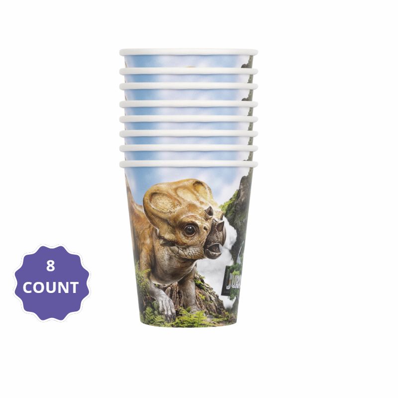 Jurassic World 4 Paper Party Cups – 9oz, 8ct
