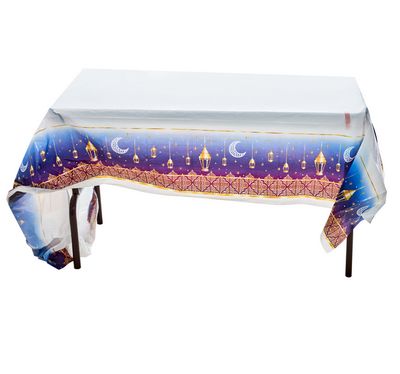 Ramadan Plastic Table Cover – 54" x 108"