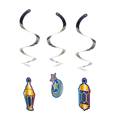 Ramadan Swirl Decor Set – 3ct