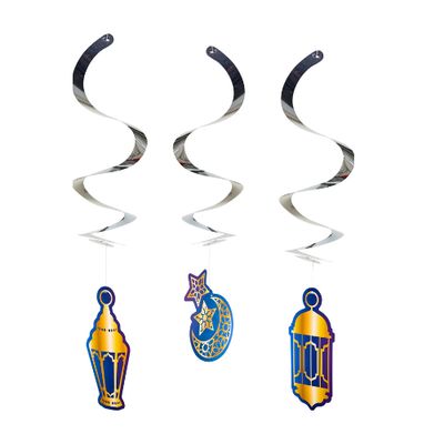 Ramadan Swirl Decor Set – 3ct