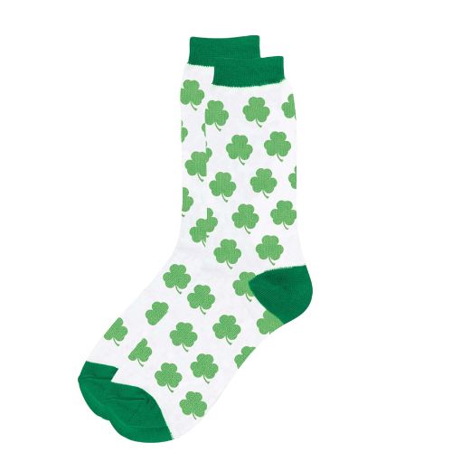 Adult Shamrock Crew Socks 1pair
