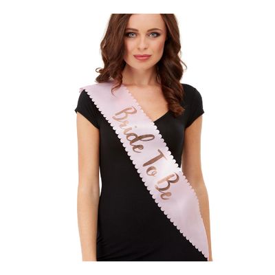 Bride To Be Sash – Pink &amp; Gold
