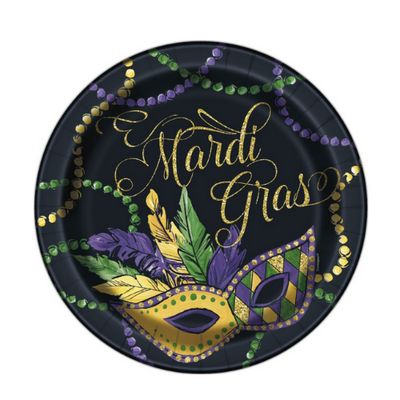 Mardi Gras Round 9" Dinner Plates – 8 Count Mardi Gras Round 9" Dinner Plates – 8 Count