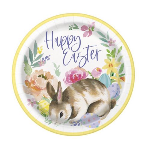 Classic Easter Round 9" Dinner Plates – 8 Count
