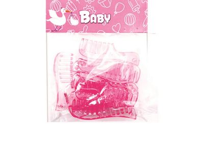 Mini Plastic Combs – Pink, 2.25", 10ct