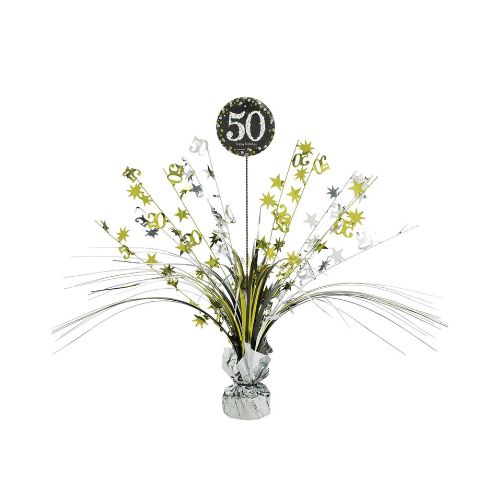 50th Birthday Spray Centerpiece - Sparkling Celebration