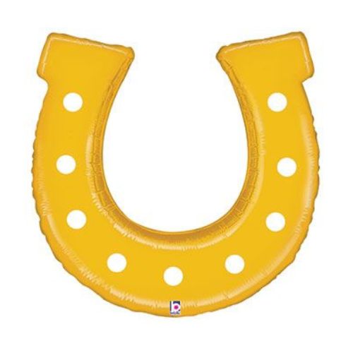 Golden Horseshoe Supershape Balloon – 25"