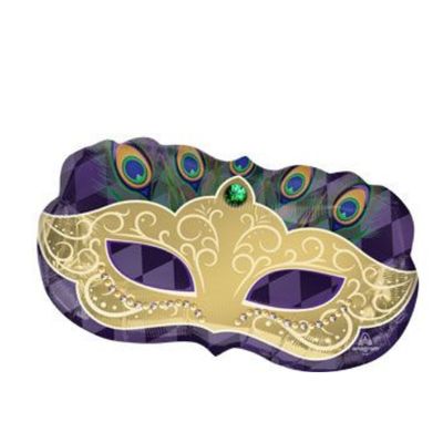 Mardi Gras Mask Supershape Balloon – 30"