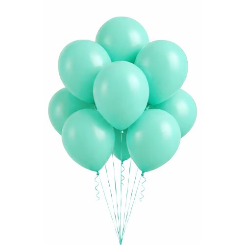 12" Latex Balloons Packaged – Robin Egg (72ct)