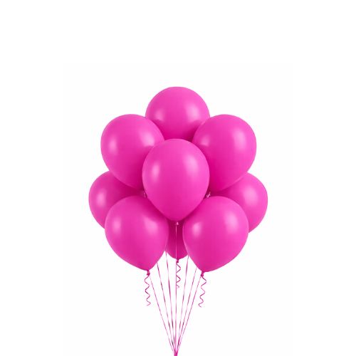 Latex Balloons Packaged – Fuchsia (Multiple Sizes Available), Size &amp; Qty: 5"-50ct