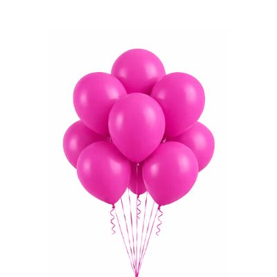 Latex Balloons Packaged – Fuchsia (Multiple Sizes Available)