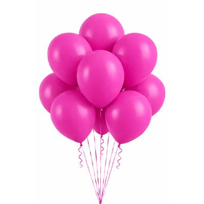 12" Latex Balloons Packaged – Fuchsia (72ct)