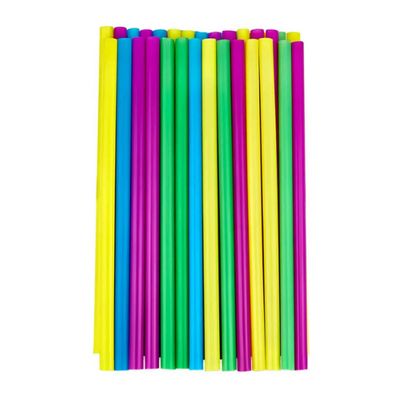 Multicolored Smoothie Straws – 40ct (9" x 0.40")