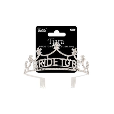 Bride To Be Rhinestone Tiara – 5.9" x 2.2"