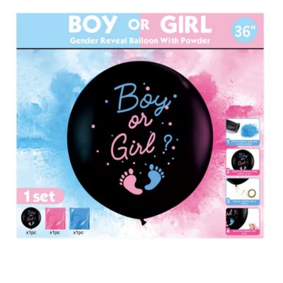 Gender Reveal 36" Latex Balloon Kit – Boy or Girl