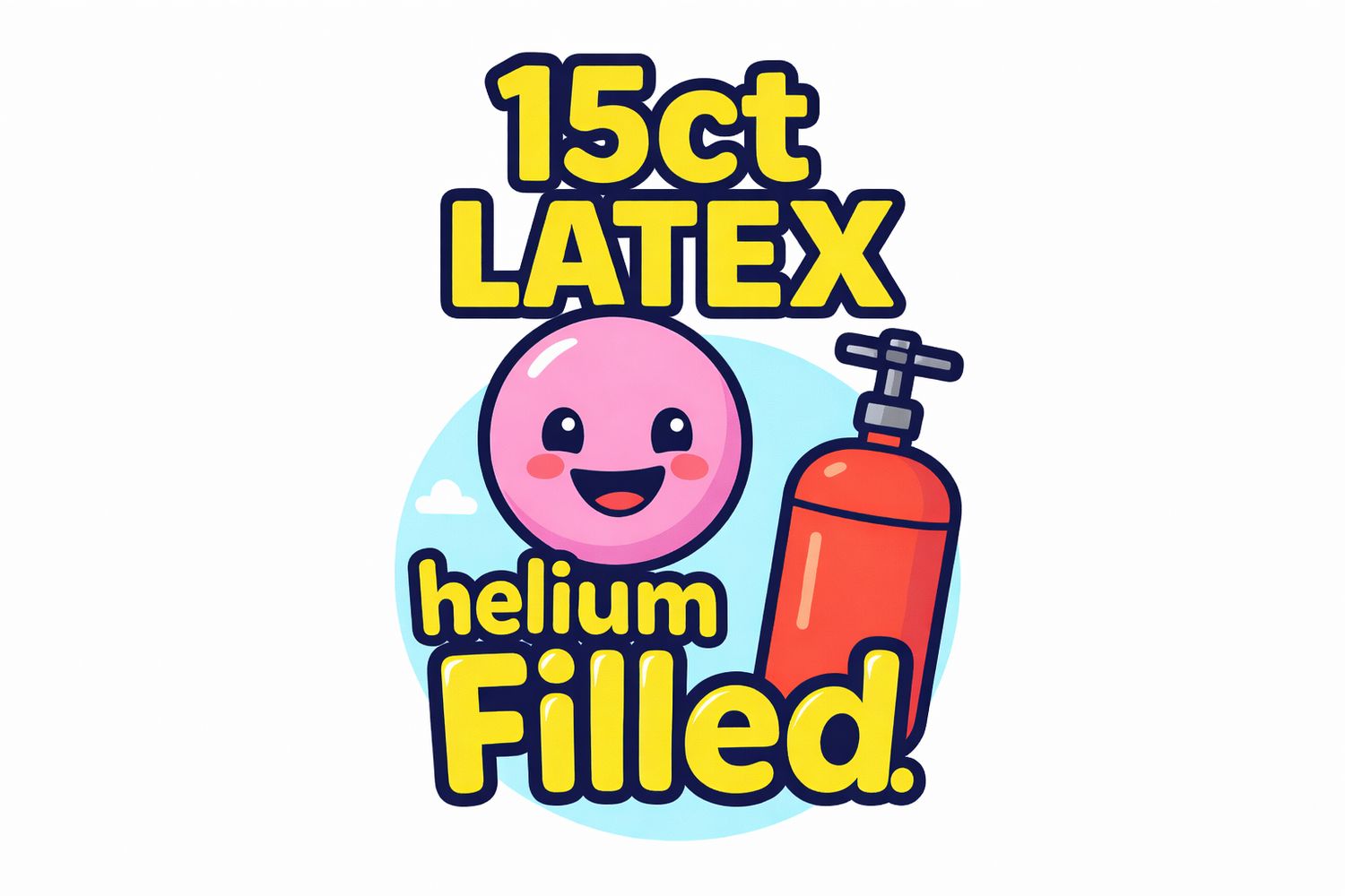 Helium Fill – 15ct Latex Balloons (12")