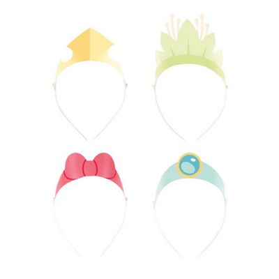 Disney Princess Paper Headbands – 4ct