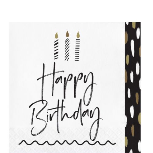 Golden Wishes Lunch Napkins – 16ct, 2-Ply