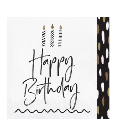 Golden Wishes Lunch Napkins – 16ct, 2-Ply