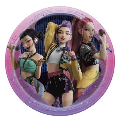 KPop Demon Hunters Round Dinner Plates – 9", 8ct