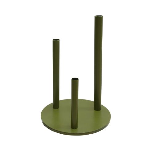 Flower Stand – 3 Branch Holder, Green