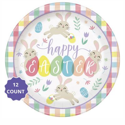 Easter Friends Round Dinner Plates – 9", 12ct