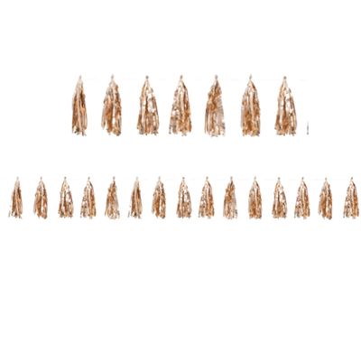 Rose Gold Foil Tassel Garland 9 ft