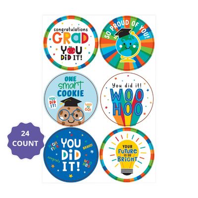 Graduation Fun Stickers – 24pcs