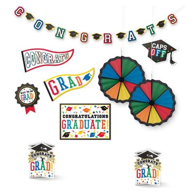 Grad Multicolor Room Decorating Kit – 10pcs