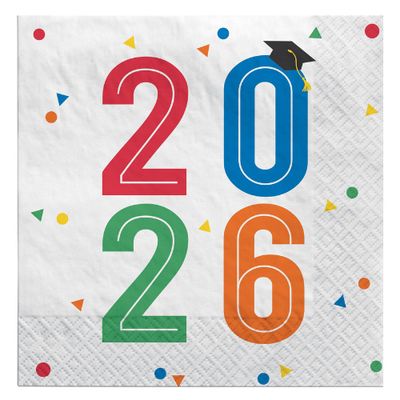 Colorful Future Paper Lunch Napkins, 16ct