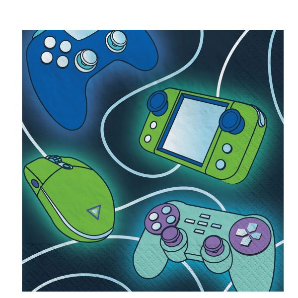 Game On Beverage Napkins – 16ct