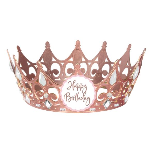 Blush Birthday Crown – 3 3/4" x 6"