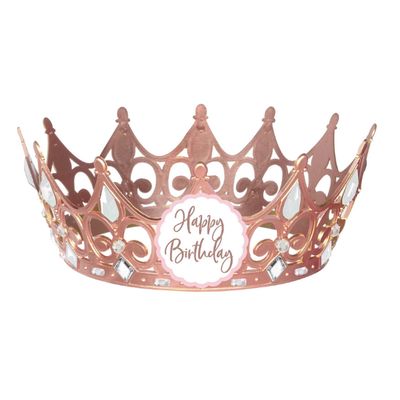 Blush Birthday Crown – 3 3/4" x 6"