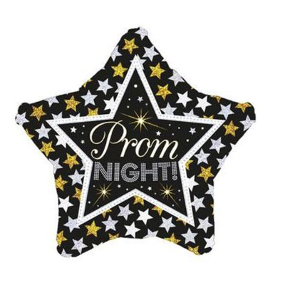 19" Prom Night Stars Foil Balloon (Star Shape)