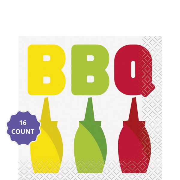 Classic BBQ Beverage Napkins, 16ct
