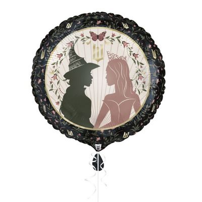 Wicked Glinda &amp; Elphaba Round Foil Balloon – 18"