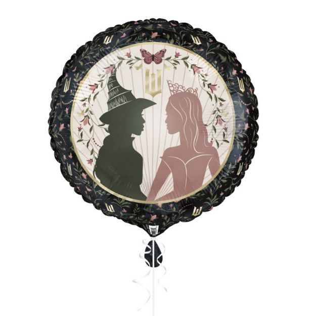 Wicked Glinda &amp; Elphaba Round Foil Balloon – 18"