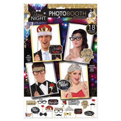 Prom Photo Booth Props – 18 Count